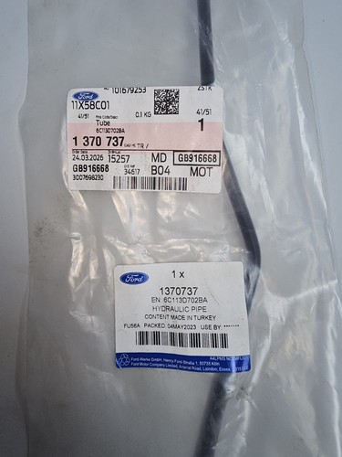 Ford hydraulic pipe 1370737 - pipe,